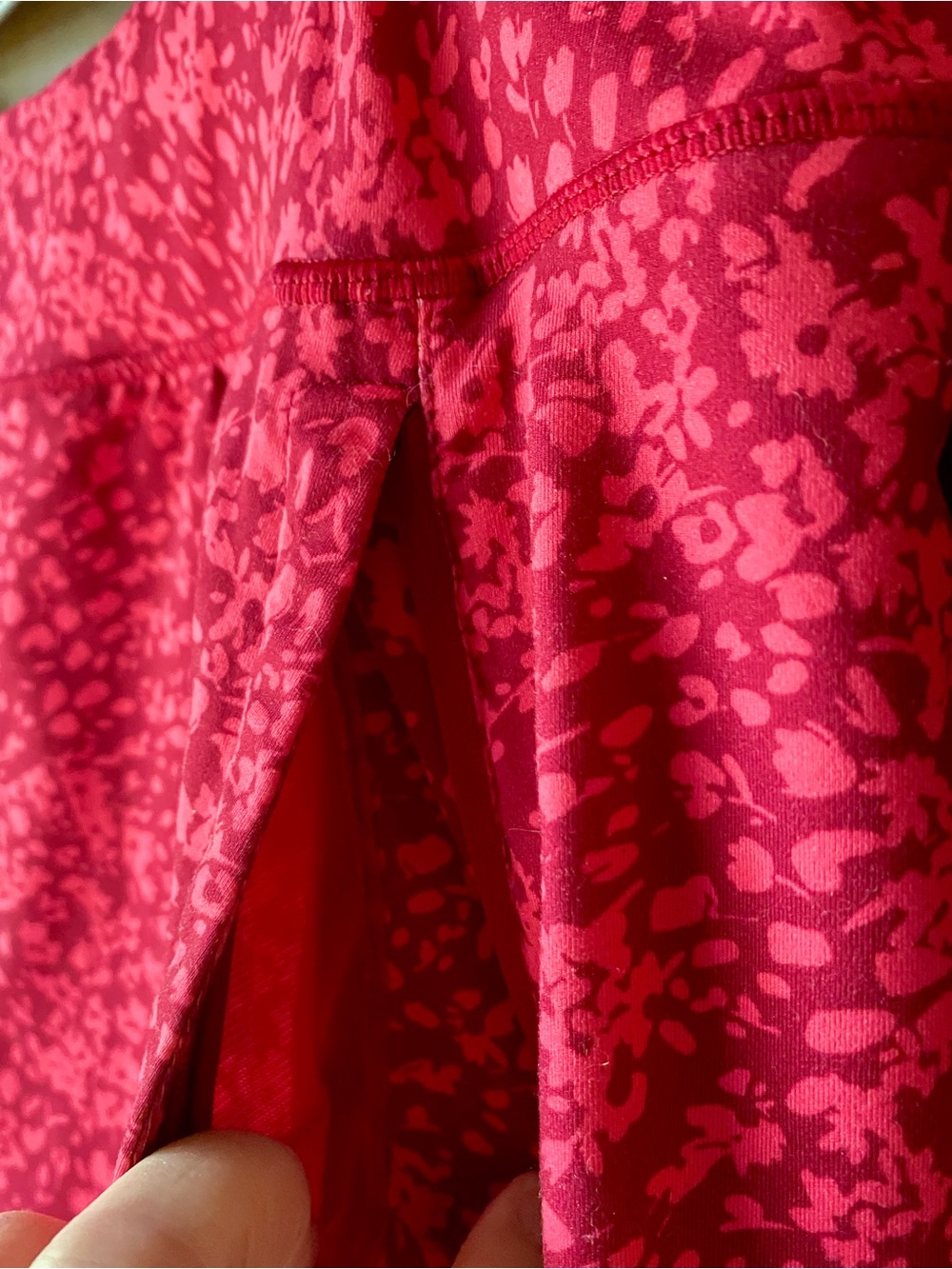 Jockey Red & Pink Floral Printed Skort Size XL, Zippered Pockets - Picture 4 of 12